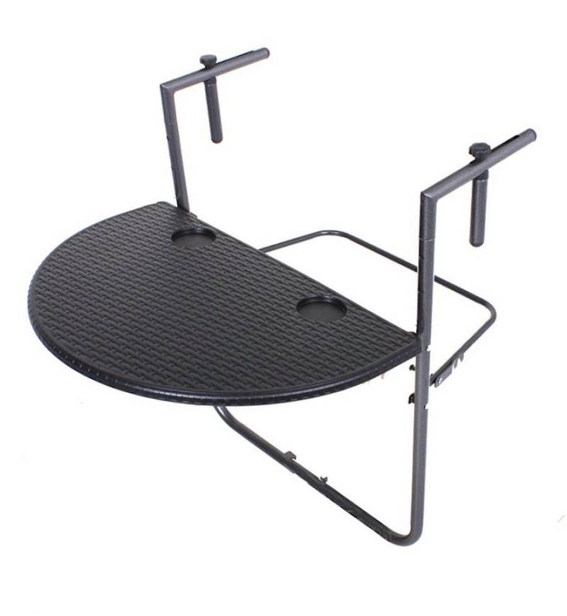 Gravidus Balkonhängetisch Balkontisch Hängetisch Klapptisch Balkon Rattan-Optik von Gravidus