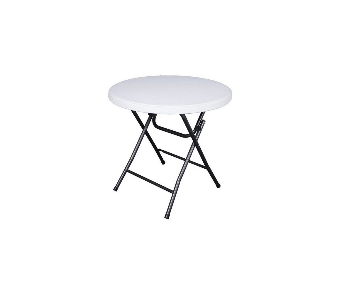 Gravidus Klapptisch Tisch Klapptisch Falttisch Bistrotisch Garten Weiß Ø80cm von Gravidus