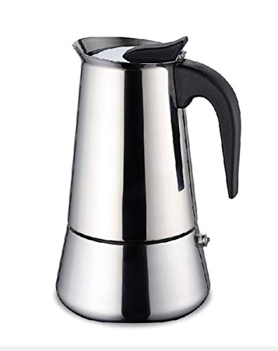 Gravidus Espressokocher Induktion 2 Tassen - Mokkakanne Camping Kaffeekocher - Fassungsvermögen von 100 ml - für alle Herdarten geeignet aus Edelstahl & Kunststoff Gravidus Espressokocher Induktion 2 Tassen - Mokkakanne Camping Kaffeekocher - Fassungsvermögen von 100 ml - für alle Herdarten geeignet aus Edelstahl & Kunststoff von Gravidus
