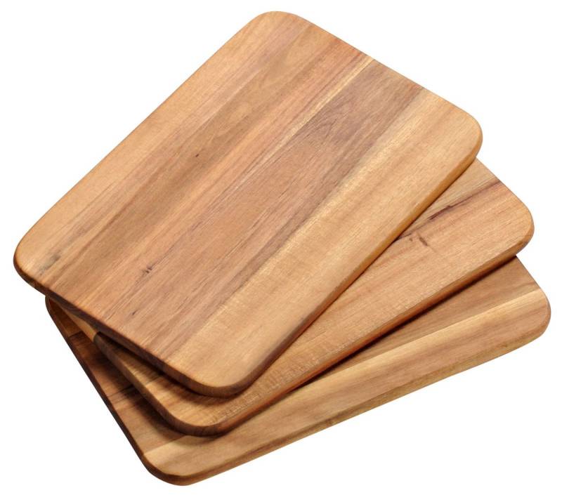 Gravidus Frühstücksbrett Hochwertige Frühstücksbrettchen 3er Set aus Akazienholz, Holz von Gravidus