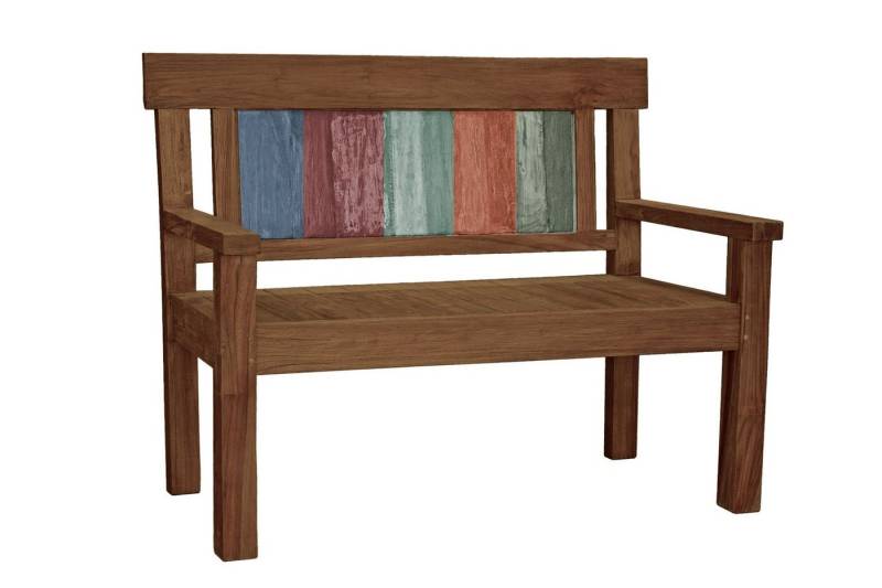 Gravidus Gartenbank Bank TIMOR 2-Sitzer Teak Sitzbank Gartenbank Park Terrasse Balkon von Gravidus