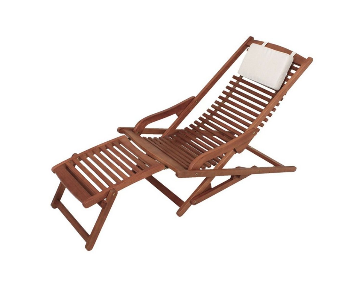 Gravidus Gartenliege VIP Lounger Gartenliege Liegestuhl Eukalyptus Holz von Gravidus