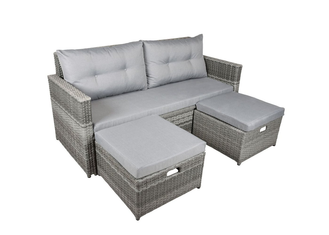 Gravidus Gartenlounge-Set Lounge-Sofa MALTA Couch Gartensofa Sofa Set Terrasse von Gravidus