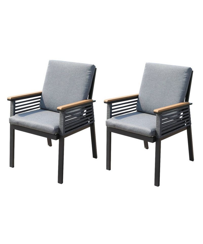 Gravidus Gartenstuhl Stuhl DENIA 2er Set: Eleganter Outdoor-Komfort in Grau Gravidus Gartenstuhl Stuhl DENIA 2er Set: Eleganter Outdoor-Komfort in Grau von Gravidus