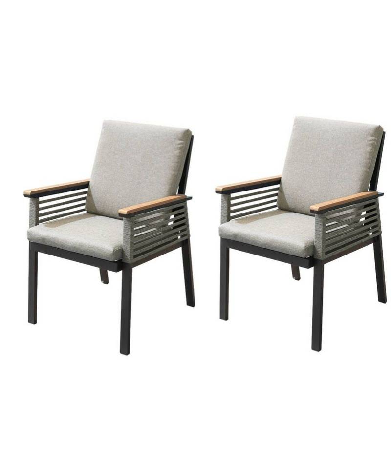 Gravidus Gartenstuhl Stuhl DENIA 2er Set: Stilvoller Komfort für Ihren Outdoor-Bereich von Gravidus