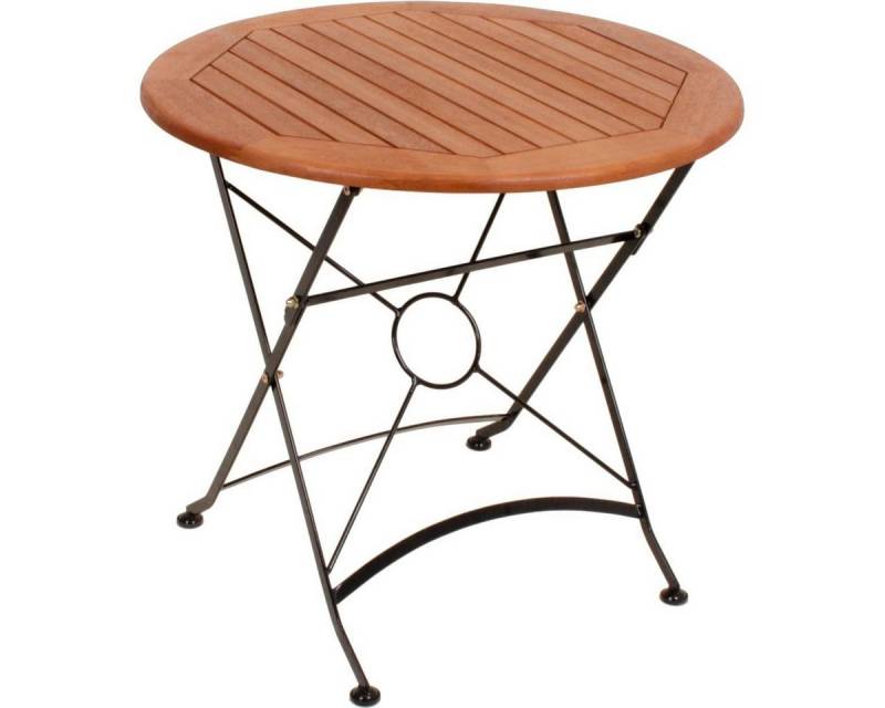 Gravidus Gartentisch Klapptisch Tisch Gartentisch Kaffeetisch Holz Ø80cm von Gravidus