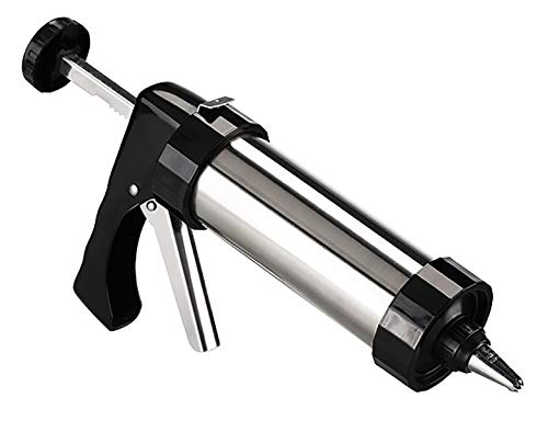 Gravidus Gebäckpresse Edelstahl Teigpresse 13 Motivscheiben & 8 Spritzaufsätze leichtes Dosieren und Portionieren einfach zu bedienen Gravidus Gebäckpresse Edelstahl Teigpresse 13 Motivscheiben & 8 Spritzaufsätze leichtes Dosieren und Portionieren einfach zu bedienen von Gravidus