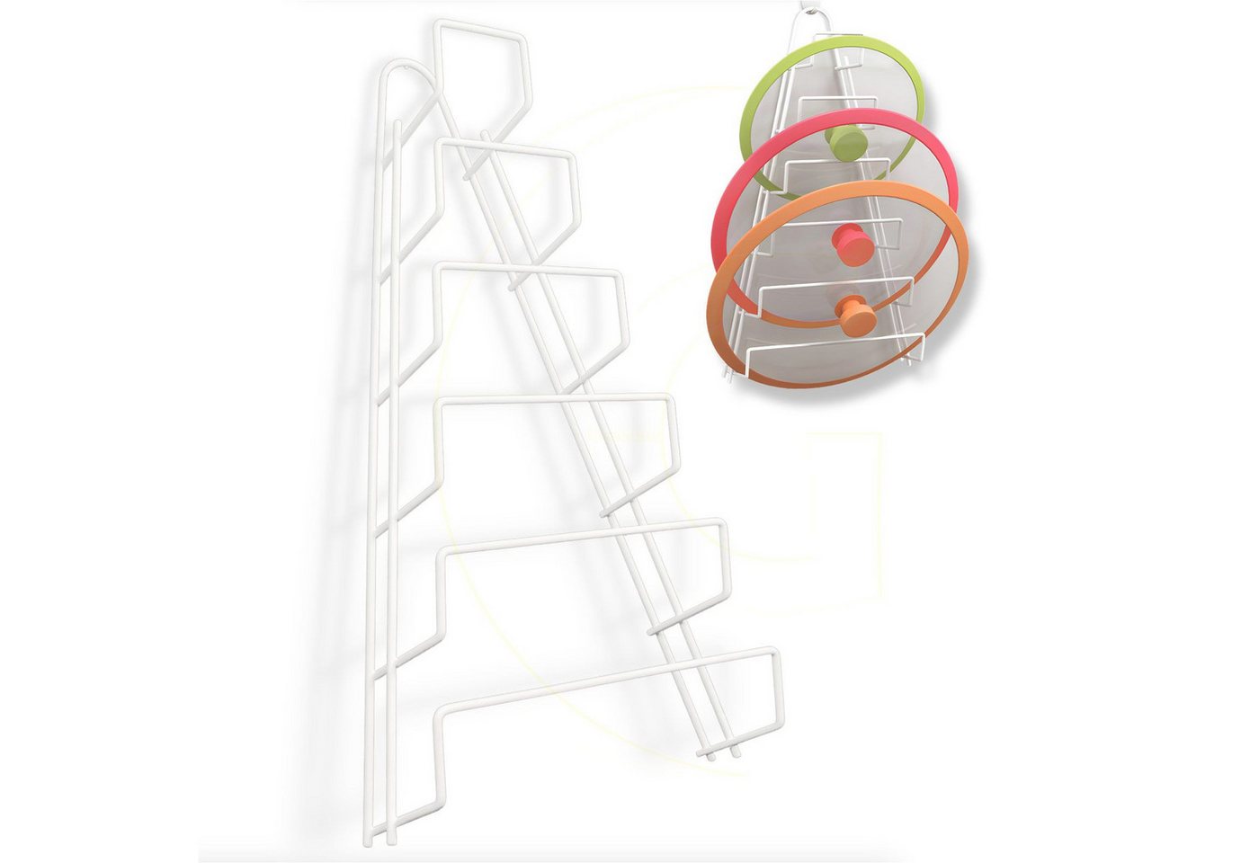 Gravidus Geschirrständer Topfdeckelhalter Deckelhalter Deckel Aufbewahrung für 6 Deckel Gravidus Geschirrständer Topfdeckelhalter Deckelhalter Deckel Aufbewahrung für 6 Deckel von Gravidus