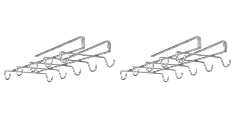 Gravidus Gläserhalter 2er Set Becherhalter Unterbau Tassenhalter Regalboden Aufhängung von Gravidus