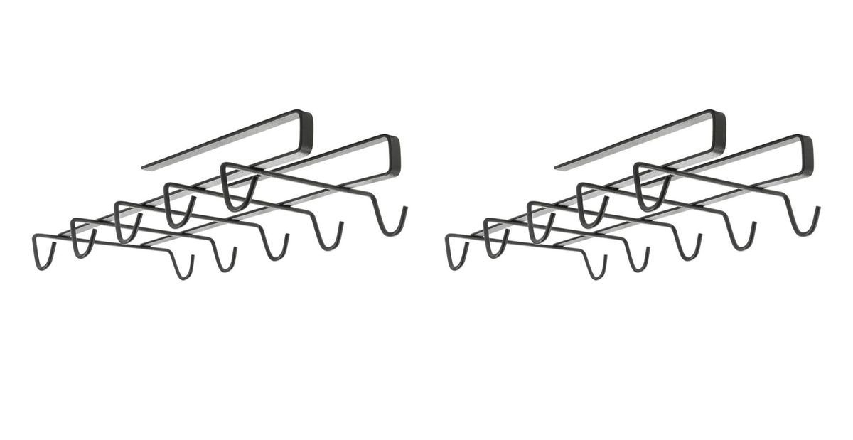 Gravidus Gläserhalter 2er Set Tassenhalter Schrankeinsatz Unterbau Aufhängung Aufhänger von Gravidus