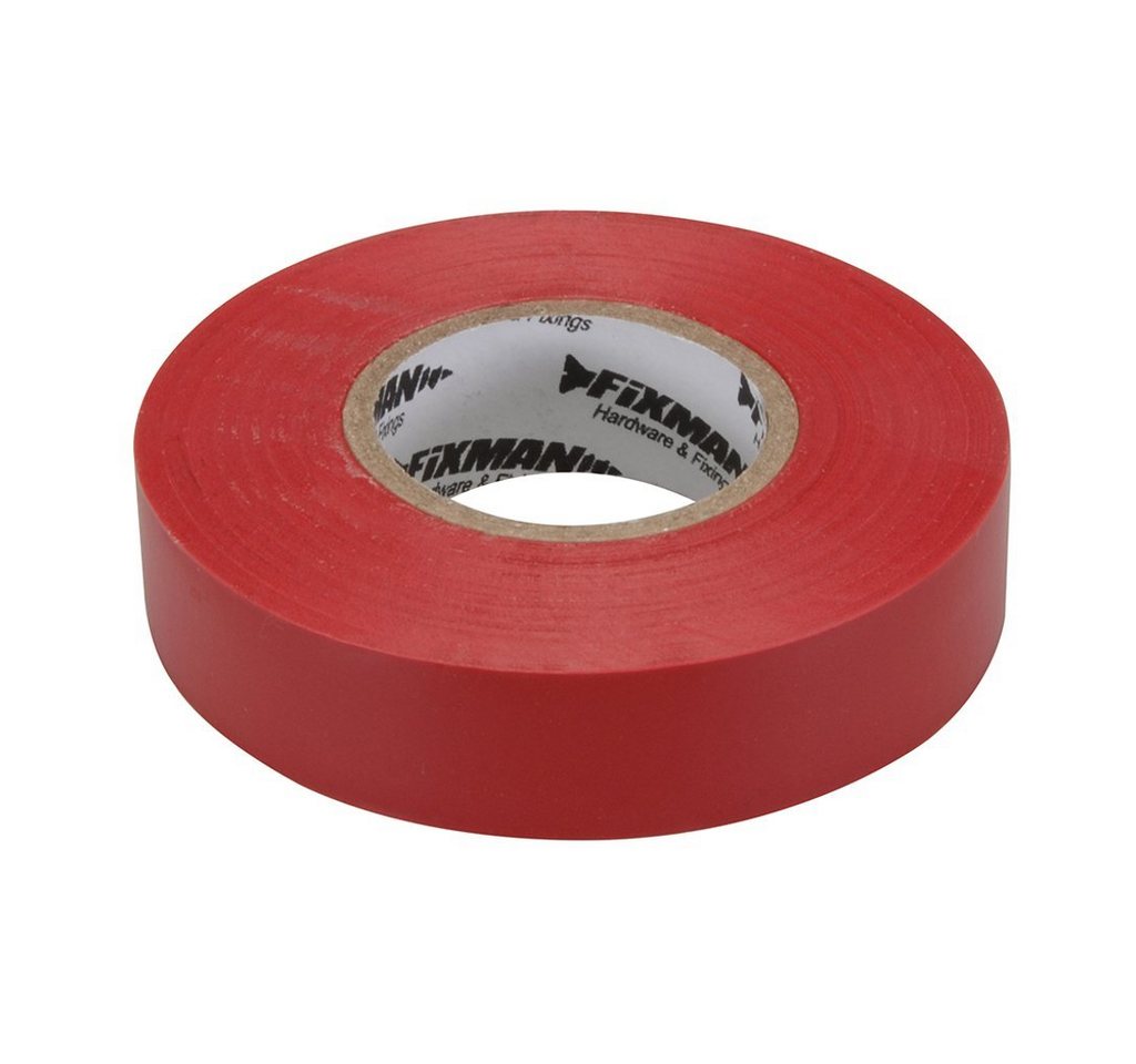 Gravidus Isolierband FIXMAN Isolierband Installationsband Klebeband Elektro 19mm x 33m Rot von Gravidus