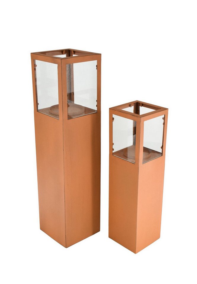 Gravidus Kerzenständer Kerzenständer VELA 2er-Set in edler Rost-Optik von Gravidus