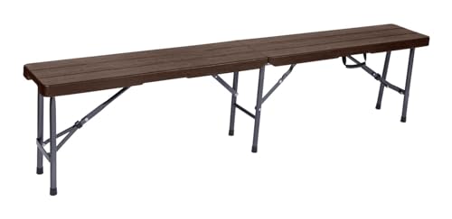 Gravidus Klappbank Tabora – stabile Gartenbank in Holzoptik, wetterfest & klappbar, robuste HDPE-Sitzfläche & Stahlgestell, ideal für Terrasse, Balkon & Camping, 180 cm Gravidus Klappbank Tabora – stabile Gartenbank in Holzoptik, wetterfest & klappbar, robuste HDPE-Sitzfläche & Stahlgestell, ideal für Terrasse, Balkon & Camping, 180 cm von Gravidus