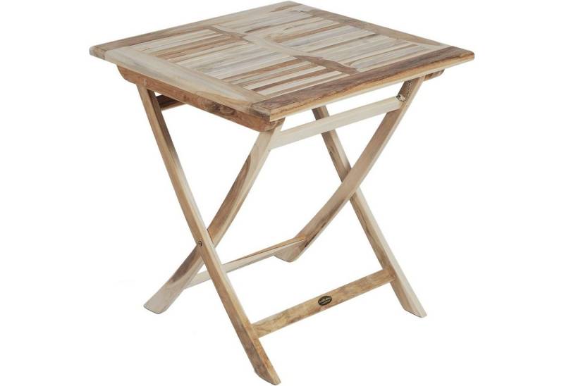 Gravidus Klapptisch Tisch Klapptisch Balkontisch Kaffeetisch Teak 70x70cm von Gravidus