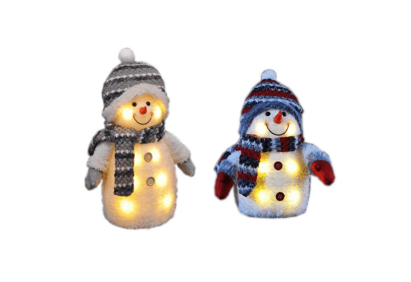 Gravidus LED-Dekofigur 2er Deko Schneemann Set Weihnachtsdeko Figur Gravidus LED-Dekofigur 2er Deko Schneemann Set Weihnachtsdeko Figur von Gravidus
