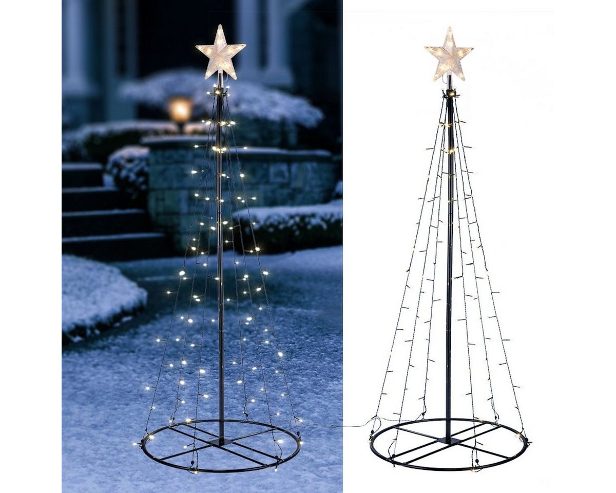 Gravidus LED-Lichterkette Garten-Weihnachtsbaum Lichterbaum Weihnachtsbeleuchtung Garten120cm von Gravidus