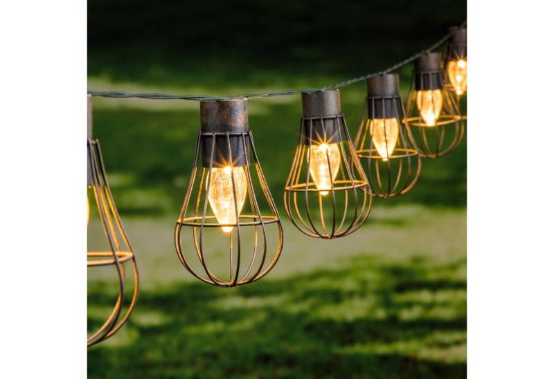 Gravidus LED Solarleuchte LED Solar Lichterkette 10 Lampen von Gravidus