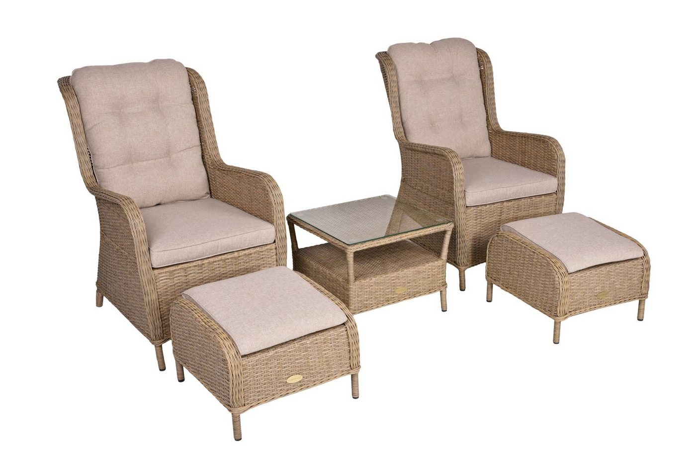 Gravidus Loungeset Sessel-Set VALENCIA 5-tlg Sessel von Gravidus