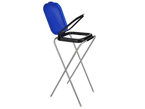 Gravidus Müllsackständer Set - Stahlrahmen & klappbar - passt für 120 Liter Müllbeutel - einfacher Aufbau & zufällige Deckelfarbe von Gravidus