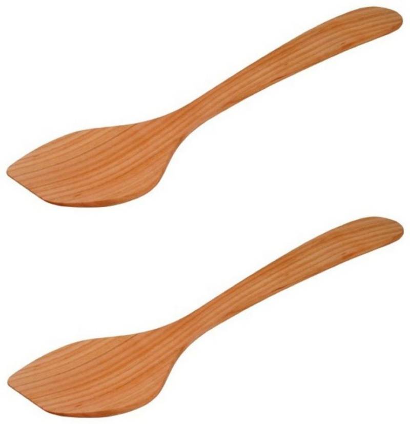 Gravidus Pfannenwender 2er Set Wokwender Pfannenwender Wok Holz Wok-Wender 37cm von Gravidus