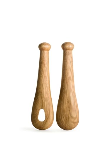 Gravidus Salatbesteck 2-teilig Eiche Natur 24cm langlebig lebensmittelecht von Gravidus