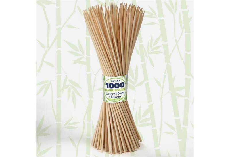 Gravidus Spalier Bambus Splittstäbe 40 cm – Pflanzstäbe Rankhilfe für Garten & Topf, 1000 St. von Gravidus