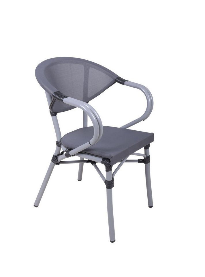 Gravidus Stapelstuhl Stapelstuhl 2er Set, grau: Eleganter Outdoor-Komfort für Genießer von Gravidus
