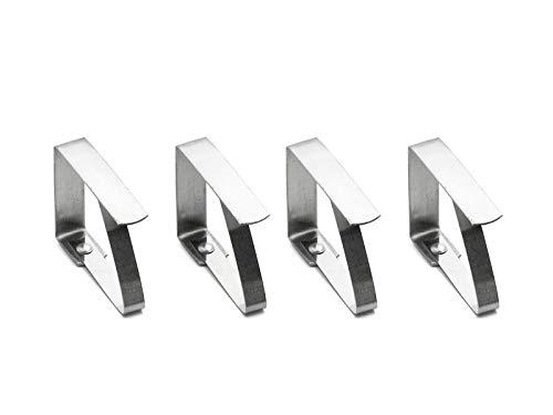 Gravidus Tischtuchklammern Tischdeckenhalter Tischdeckenklemme Tischklammern aus Edelstahl von Gravidus