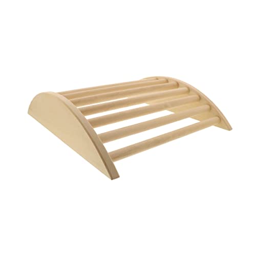 Gravidus Venenstütze Sauna aus unbehandeltem Lindenholz – ergonomisch geformt für optimale Beinunterstützung – Holzkonstruktion fördert Blutzirkulation - Maße: ca. 44,3 x 37,3 x 10 cm von Gravidus