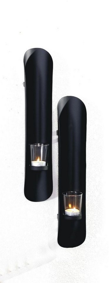 Gravidus Wandkerzenhalter 2er Set Wandkerzenhalter Kerzenhalter Schwarz Wanddekoration Gravidus Wandkerzenhalter 2er Set Wandkerzenhalter Kerzenhalter Schwarz Wanddekoration von Gravidus