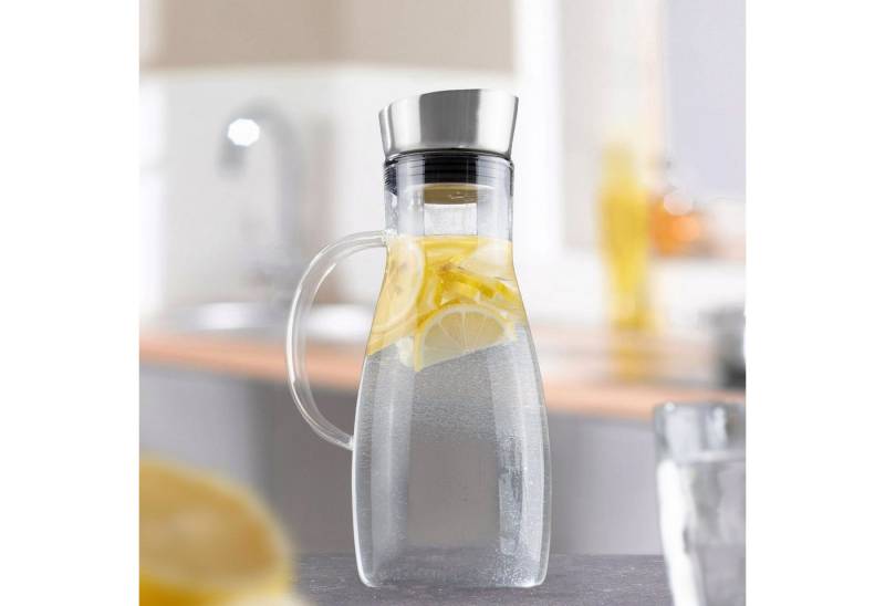 Gravidus Wasserkaraffe Wasserkaraffe mit Henkel 1,2 l mit Ausgießer, spülmaschinengeeignet von Gravidus