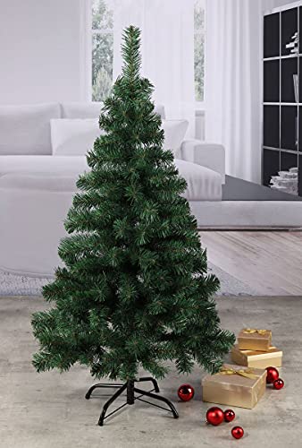 Weihnachtsbaum 150cm mit Metallständer grün Christbaum Tannenbaum Dekobaum von Gravidus