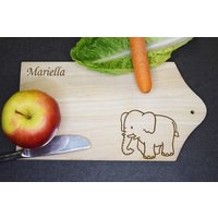Essbrettchen Mit Namen Und Wunschmotiv - Frühstücksbrett, Vesperbrett Gravur von Gravierprodukte