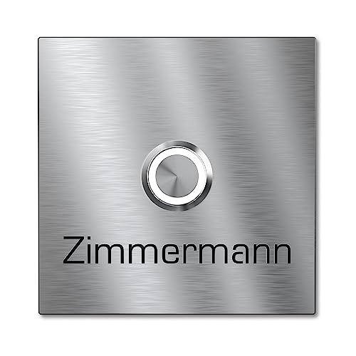 Graviers Design Klingelschild aus V2A Edelstahl mit Gravur Edelstahl – LED Klingeltaster – Türklingel – Made in Germany Graviers Design Klingelschild aus V2A Edelstahl mit Gravur Edelstahl – LED Klingeltaster – Türklingel – Made in Germany von Graviers Design