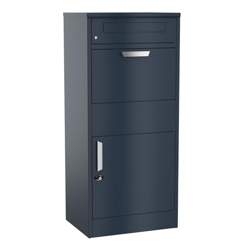 Graviers Design Paketbriefkasten mit Brieffach personalisiert freistehend - pulverbeschichteter Stahl Briefkasten Rückholsperre Postbox für Pakete Paketbox Design 1 Graviers Design Paketbriefkasten mit Brieffach personalisiert freistehend - pulverbeschichteter Stahl Briefkasten Rückholsperre Postbox für Pakete Paketbox Design 1 von Graviers Design