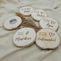 Flaschenöffner Personalisiert | Geschenk Zum Vatertag Männer Opa Onkel von Graviertechnik