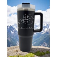 Personalisierter Thermobecher Aus Edelstahl - Graviert Mit Name Oder Spruch Robust & Isoliert 900 Ml Personalisierter Thermobecher Aus Edelstahl - Graviert Mit Name Oder Spruch Robust & Isoliert 900 Ml von GravifyIt