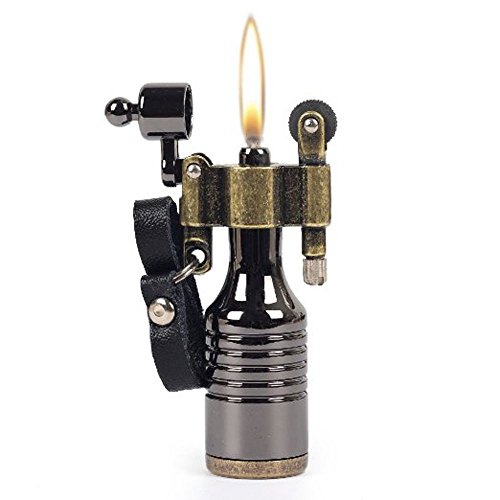 Einzigartiges Benzin-Feuerzeug im Vintage Look - Hochwertiges Feuerzeug alt zum nachfüllen in einzigartigem Design - Originelles Mini-Taschenfeuerzeug für unterwegs von Gravitis