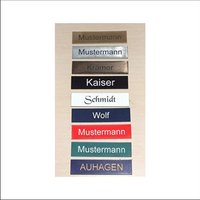 1 Stueck-Klingelschild Selbstklebend Made in Germany -Tuerschild-Namensschild-Briefkastenschild-Mit-Gravur 1 Stueck-Klingelschild Selbstklebend Made in Germany -Tuerschild-Namensschild-Briefkastenschild-Mit-Gravur von Gravola
