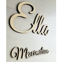 Namensschild Aus Holz, Türschild Kinderzimmer, Für Mit Wunschnamen von GravurGass
