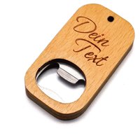 Holz Flaschenöffner Mit Gravur Nach Wunsch - Personalisierung Bottle Opener von GravurenKing