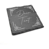 Schiefertafel Mit Motiv Nach Wunsch - Personalisierter Text Schiefer Untersetzer 10x10cm Schiefertafel Mit Motiv Nach Wunsch - Personalisierter Text Schiefer Untersetzer 10x10cm von GravurenKing