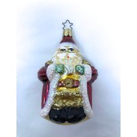 Vintage Radko Glas Ornament Weihnachtsmann Weihnachten 4 "Hoch Gelb Anzug von GraysonDesign