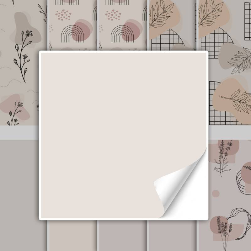 Fliesenaufkleber Abstrakt Beige Minimalismus Fliesenaufkleber Abstrakt Beige Minimalismus von Graz Design