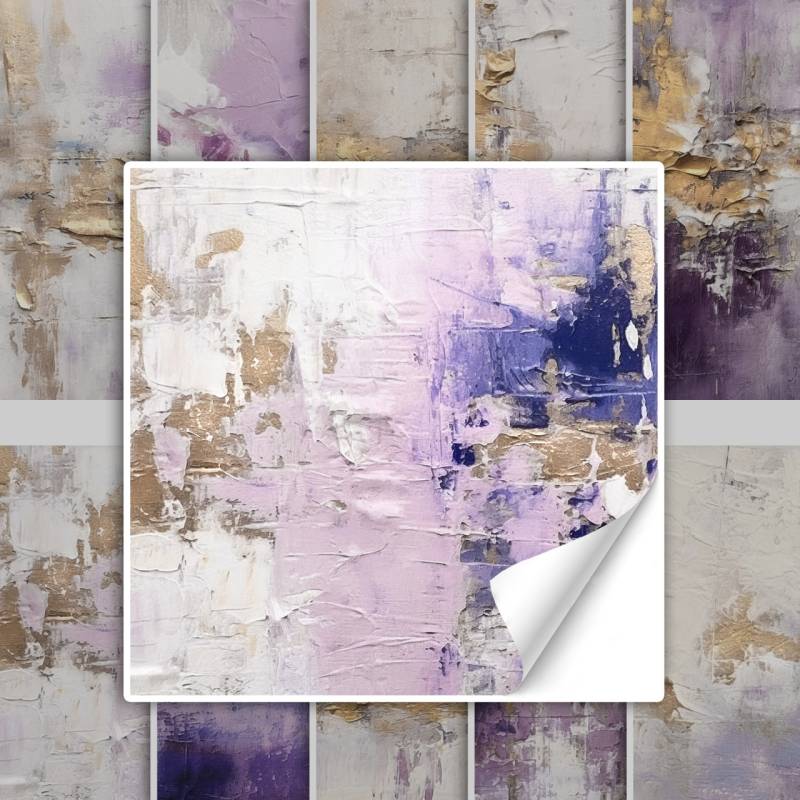 Fliesenaufkleber Gold violett Farben Muster Textur von Graz Design