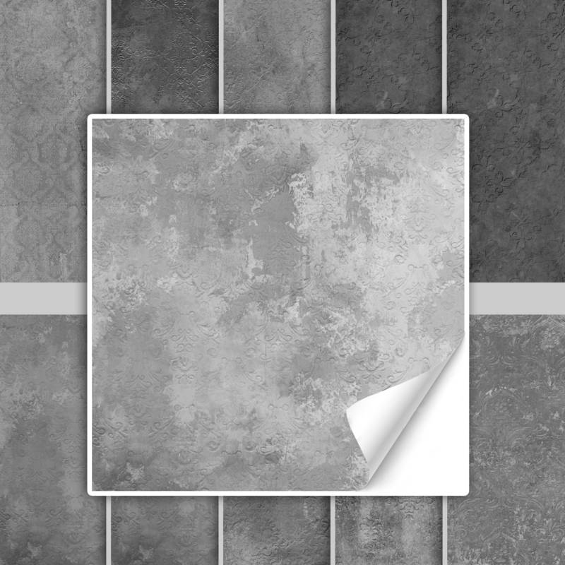 Fliesenaufkleber Grau Muster Textur von Graz Design
