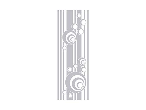 GRAZDesign Glastüren Aufkleber Retro für Türen & Duschkabinen für Bad, Küche, Wohnzimmer, Fensterfolie silbergrau - 140x50cm / Silbergrau von GRAZDesign