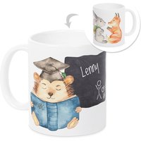 Einschulung Geschenk Tasse Mit Namen, Junge Mädchen, Personalisierte Geschenkidee, Becher, Waldtiere Wunschnamen - Einschulungsgeschenk Einschulung Geschenk Tasse Mit Namen, Junge Mädchen, Personalisierte Geschenkidee, Becher, Waldtiere Wunschnamen - Einschulungsgeschenk von GrazDesign