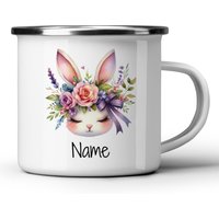 Personalisierte Emaille-Tasse Für Kinder - 300 Ml, Mit Namen Und Oster Motiven, Bruchsicher Leicht, Perfektes Ostergeschenk Personalisierte Emaille-Tasse Für Kinder - 300 Ml, Mit Namen Und Oster Motiven, Bruchsicher Leicht, Perfektes Ostergeschenk von GrazDesign