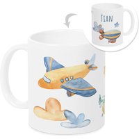 Tasse Mit Namen Flugzeuge Kinder, Personalisiertes Geschenk Geburtstag, Als Geschenkidee, Becher, Personalisiert Jungen von GrazDesign
